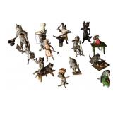 Austrian Cold Painted Bronze Cat Figures, Bermann