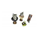 Group of Austrian Bronze Cat Figures, Bermann