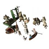 Austrian Cold Painted Bronze Cat Figures