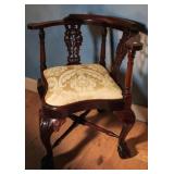 Chippendale Style Corner Chair