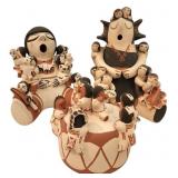 (3) Storyteller Figures, Toya, Trajillo, Concha