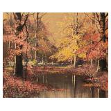 Wm A Eyden, Jr 8x10 O/B Autumn Pond
