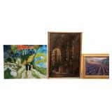 Three, Framed Oil Paintings