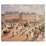 Daniel Dourouze 18x21 O/C Parisian Street Scene