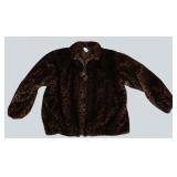 Lady's Leopard Print Fur Jacket