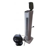 Alarm Clock and Two Fans, Heating Pad
