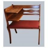 Vintage Maple Telephone Bench