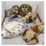 Group of Cat and Dog Theme Decor