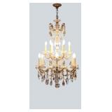 Beautiful Swarovski 12-Branch Crystal Chandelier