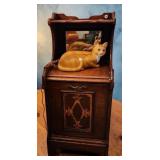 Antique Telephone Stand, with Cat Phone