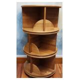 Stack of Three Levenger Rotating Bookshelves