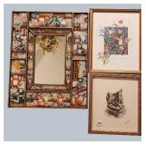 Two Cat Prints, Cat Mirror