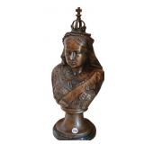 Bronzed Bust Depicting Queen Victoria, Print