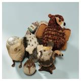 Group of Owl and Bird Decor