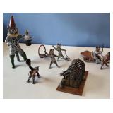 Six Cat Austria Cold Painted Bronze Figures