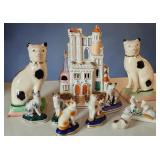 Ten Porcelain Figurines, Staffordshire