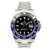 SS Rolex GMT Master II Batman 40MM 2023 Card Only
