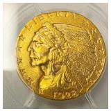 1928 $2.5 Gold Indian Head Coin, PCGS