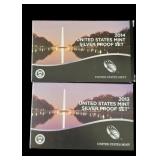 (2) US Mint Silver Proof Sets, 2013, 2014