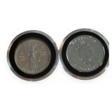 (2) Canada, Mexico Silver 1oz .999 Rounds