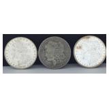 (3) US Morgan Silver Dollar Coins