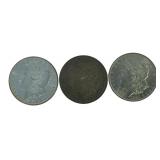 (3) US Morgan Silver Dollar Coins
