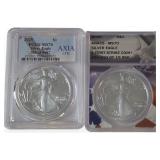 (2) 2025 Silver American Eagle $1 Coins, 2025