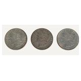(3) US Morgan Silver Dollar Coins