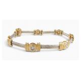 14K WG/YG Diamond Bracelet