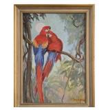 Wm Edouard Scott 20x14 O/C Moonlight Lovebirds