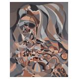 A (Ann) T Solomon 32x24 O/B Abstract Composition