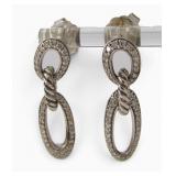 David Yurman Diamond Continuance Drop Earrings