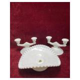 Vintage Fenton & Fenton Style Milk Glass