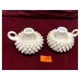 Vintage Fenton Hobnail, Candle Holder