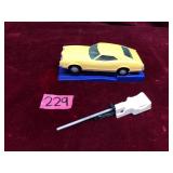 Vintage 1970s Toy Car and Launcher