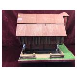 Wooden Bird Feeder Barn