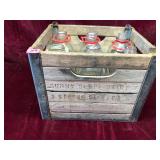 Vintage Milk Crate w/ Bottles