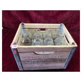 Vintage Milk Crate w/ Bottles