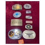Various Vintage Belk Buckles & Money Clasps