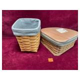 Longaberger Baskets, Liners & Lid