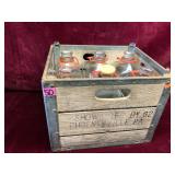 Lot of Milk Bottles and Crate