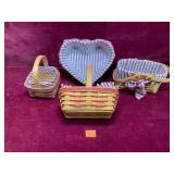 Longaberger Baskets w/ liners