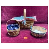 Longaberger Baskets some with liners