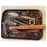 Branches, screwdrivers, hammer & other tools