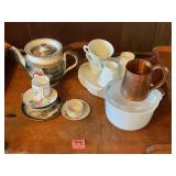 Vintage milk glass & other dishware