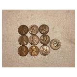 Mixed Date Wheat Cents