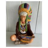 Ceramic Native American figure/artwork