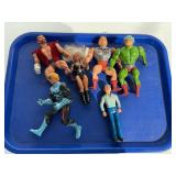 Vintage 1980s superhero action figure toys