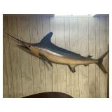 Large swordfish wall hanging