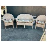 3 Pc Wicker Patio Set